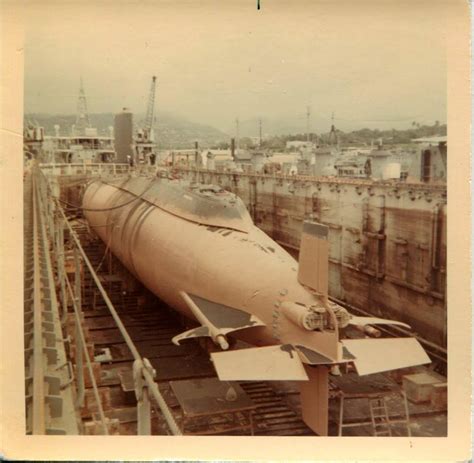 Uss Halibut Ssgn 587 At Mare Island Naval Shipyard In January 1959