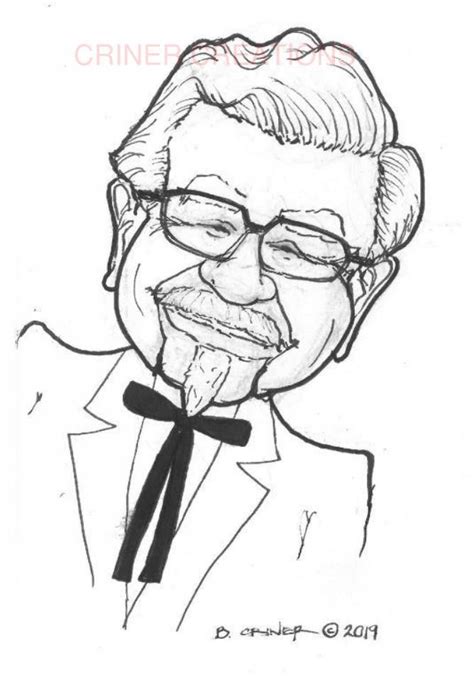 Colonel Sanders Kfc Icon 2019 January By Brandon Criner Disegni