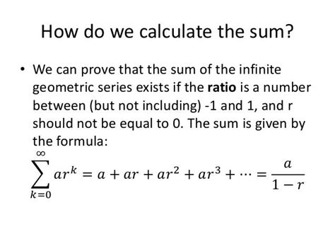 Infinite geometric series