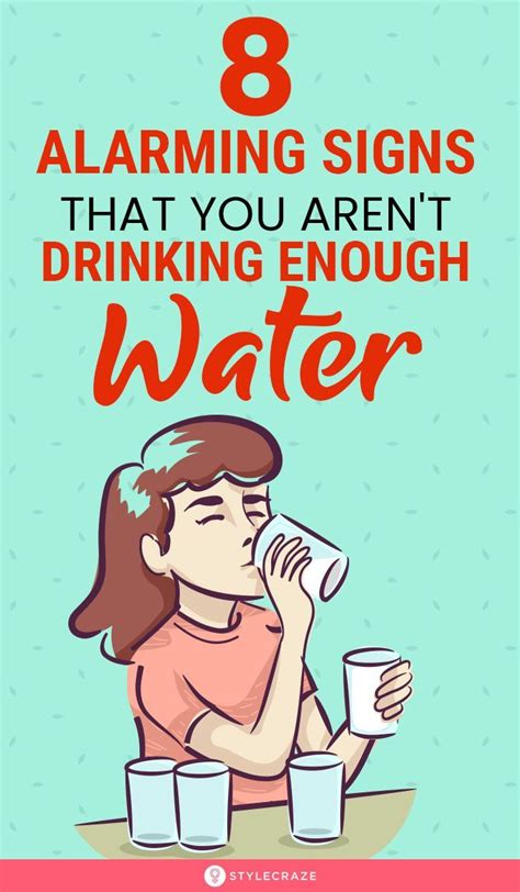 Important Signs That We Dont Drink Enough Water In Medical