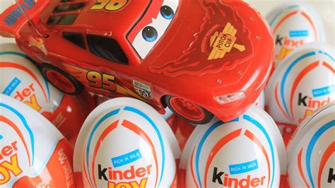 Kinder Surprise Cars 2 Lightning Mcqueen Kinder Joy Surprise Eggs YouTube