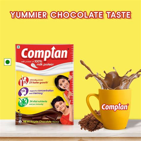 Complan Royale Chocolate Flavour Nutrition Drink Powder 500 Gm Refill