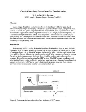 Fillable Online Ntrs Nasa Control Of Space Based Electron Beam Free