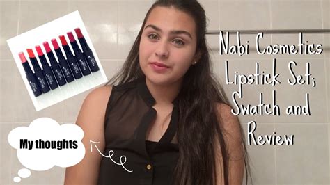 Nabi Cosmetics Lipstick Set Swatch And Review Youtube