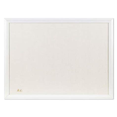 U Brands Cork Linen Bulletin Board 20 X 30 Inches White