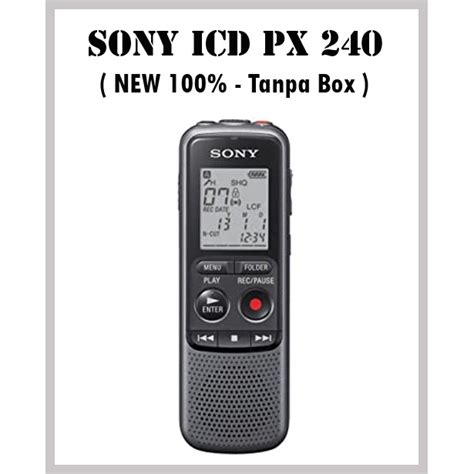 Jual VOICE RECORDER SONY ICD PX240 NO BOX Indonesia Shopee Indonesia