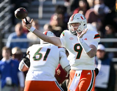 Miami Redshirt Junior Quarterback Tyler Van Dyke Is Looking For A Fresh