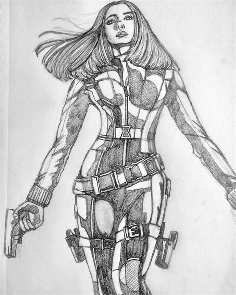 Black Widow Sketch Rfanart