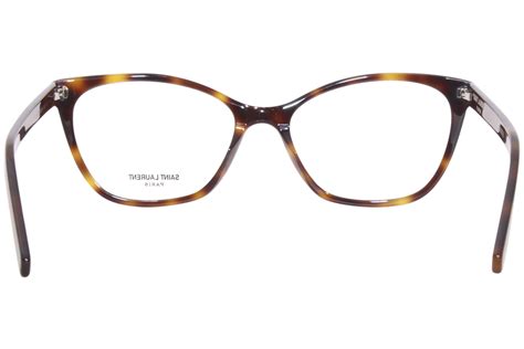 Saint Laurent Sl287 Slim 003 Eyeglasses Womens Havana Full Rim Cat Eye 54mm