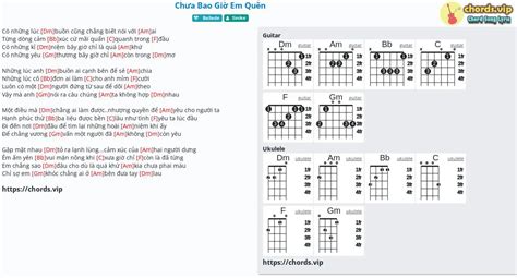 Chord Chưa Bao Giờ Em Quên Sinike Tab Song Lyric Sheet Guitar Ukulele Chordsvip