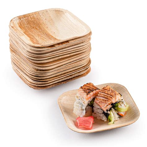 Buy Brheez Bamboo Plates Made From Palm Leaf Party Plates Inch