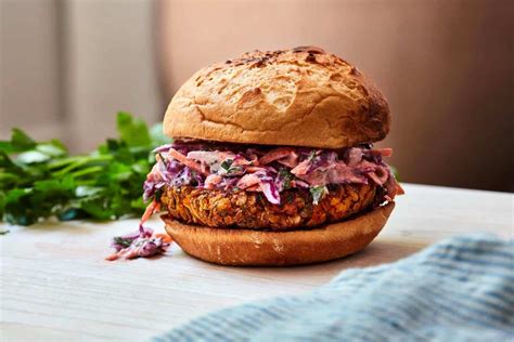 Lentil Burger With Tahini Slaw Cooking With Coit