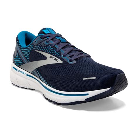 Brooks Ghost Mens Neutral Road Running Shoes Blue Runlogic