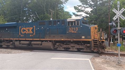 CSXT 3213 Leads CSX C319 01 At Irmo SC On The CSX CN L Subdivision