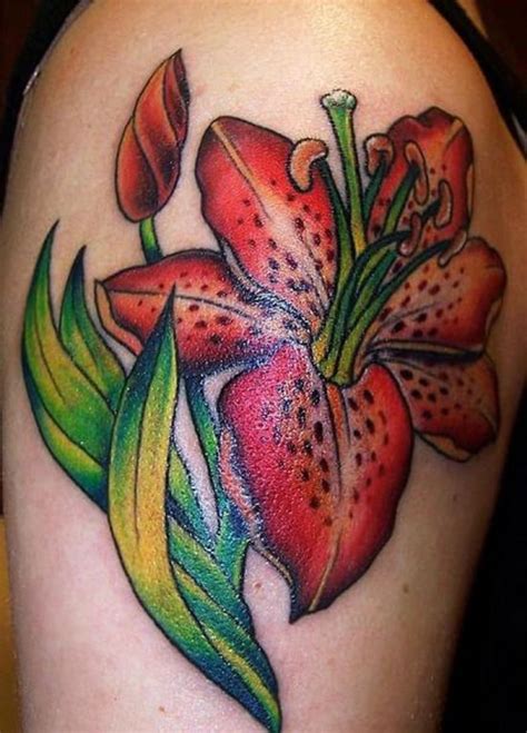 25 Amazing Tiger lily Tattoo Designs