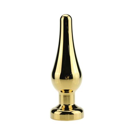 Small Size Gold Anal Toys With Diamond Butt Plug For Beginners Metal Anal Beads Unisex Sex Toys