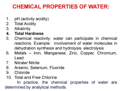 Water And Its Properties Online Presentation