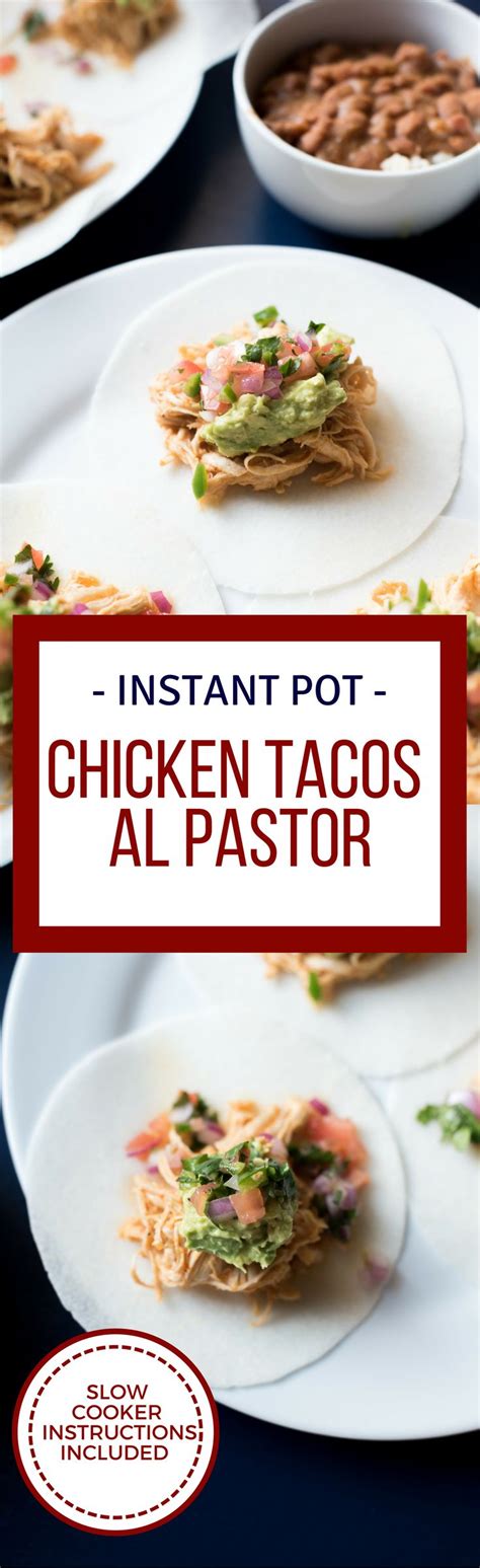 Whole30 Chicken Tacos Al Pastor In The Instapot First And Full Recipe Mexican Food Recipes