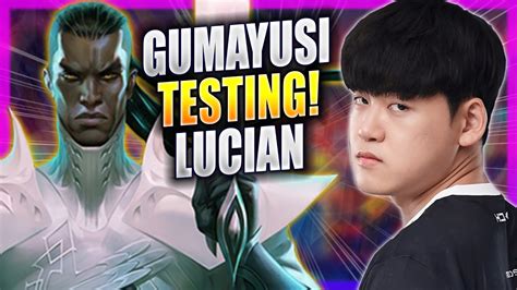 GUMAYUSI TESTING LUCIAN IN KR SOLOQ T1 Gumayusi Plays Lucian ADC Vs