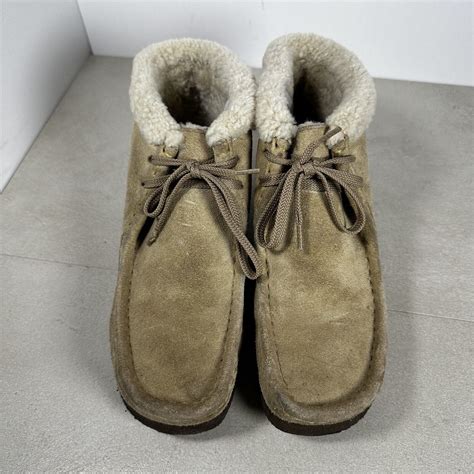 Clarks Originals Wallabee Tan Boots Women's Size 8 Sh… - Gem