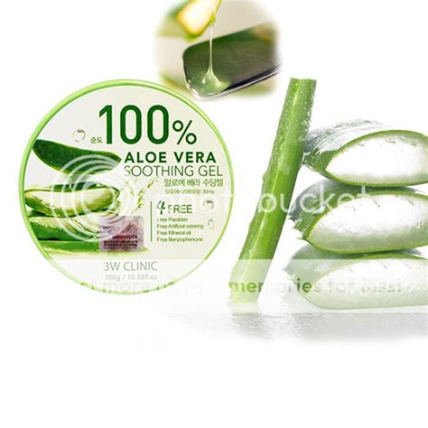 100 Aloe Vera Soothing Gel 300g Moisturizer Care Korean Cosmetics 3w