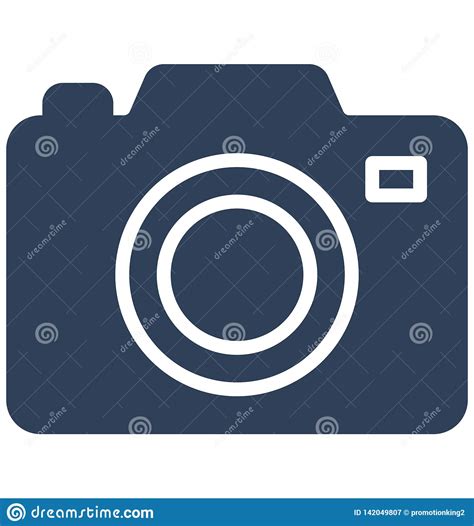 Camera Isolated Vector Icon That Can Easily Modify Or Edit Stock Vector