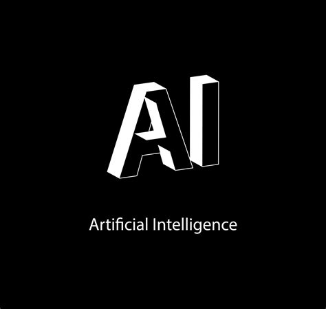 Abstract Ai Artificial Intelligence Simple Elegant Black And White