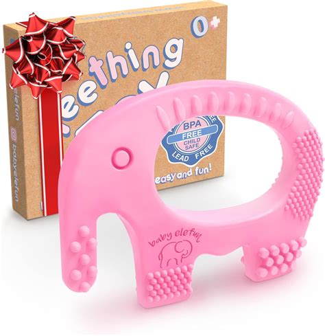 Baby Girl Teething Toys - BPA Free Silicone Toy - Cute, Easy to Hold ...