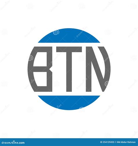 Btn Letter Logo Design On White Background Btn Creative Initials