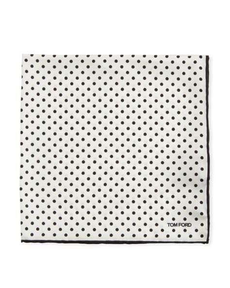 Tom Ford Polka Dot Silk Pocket Square Neiman Marcus