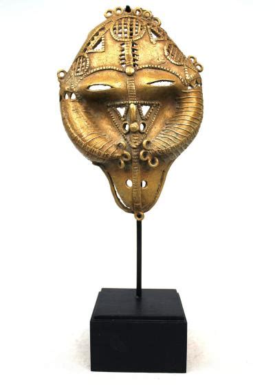 C Te D Ivoire Masque En Bronze Baoul Arts Premiers Plazzart