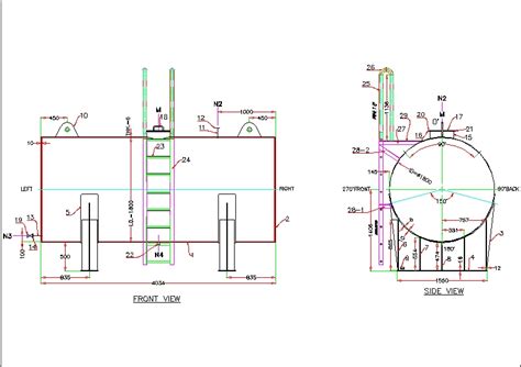 10m3 Tank In Autocad Download Cad Free 1479 Kb Bibliocad