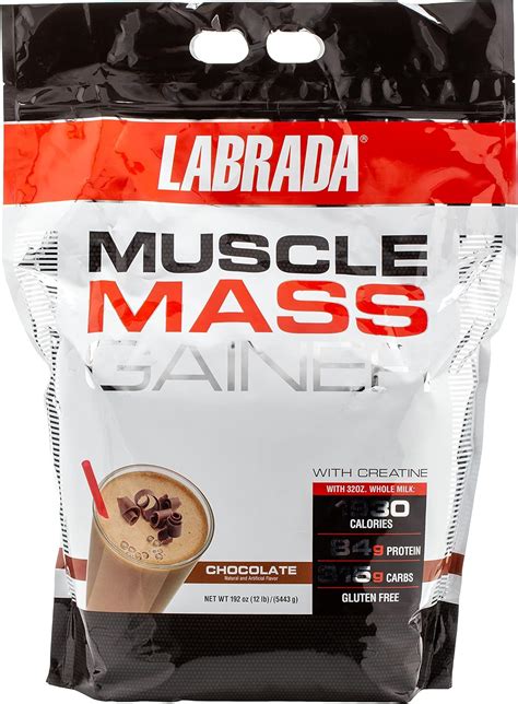 Labrada Nutrition Muscle Mass Gainer Chocolate 12 Pound Health And Household