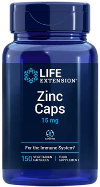 Zinc Caps 15 mg by Life Extension