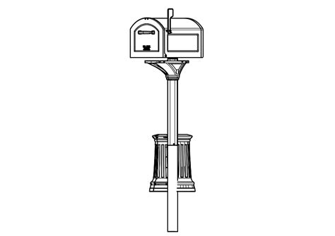 Centennial Mailbox And Post Kit Rubbed Bronze Architectural Mailboxes