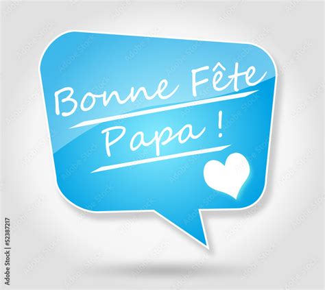 Bulle Bonne F Te Papa Stock Vector Adobe Stock