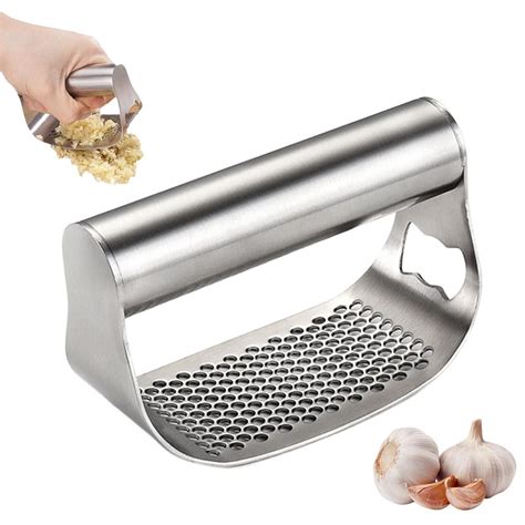 Amazon Stainless Steel Garlic Presser New Garlic Press