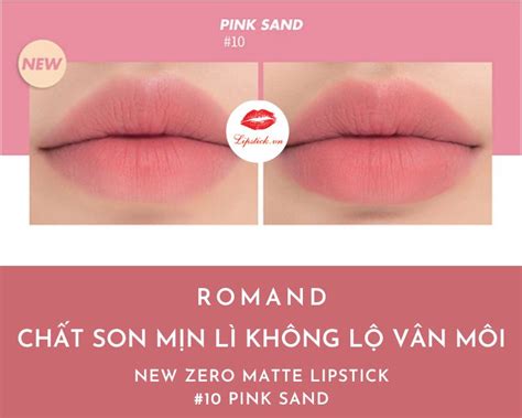 Son Romand 10 Pink Sand Màu Hồng Tím Nude Đẹp Nhất New Zero