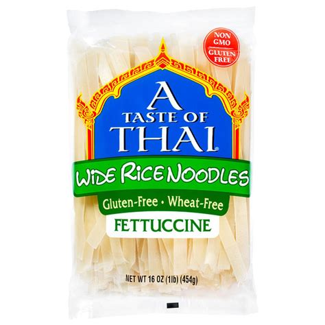 A Taste Of Thai Wide Rice Noodles Fettuccini 16 Oz Delivery Or Pickup Near Me Instacart