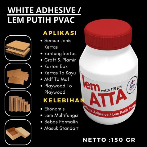 Jual Lem Fox Pvac Adhesive Lem Putih Pvac Kemasan 150 Grbisa Pesan