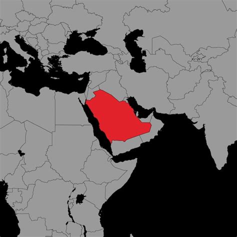 Mapa de alfinetes a bandeira da arábia saudita no mapa do mundo