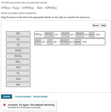 Solved The Following Reaction Has A Second Order Rate Law Chegg