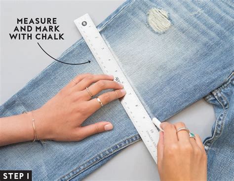 How To Turn Your Jeans Into The Perfect Pair Of Denim Shorts Diy