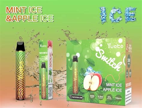 Buy Yuoto Switch Mint Ice Apple Ice Disposable Vape For Price AED35