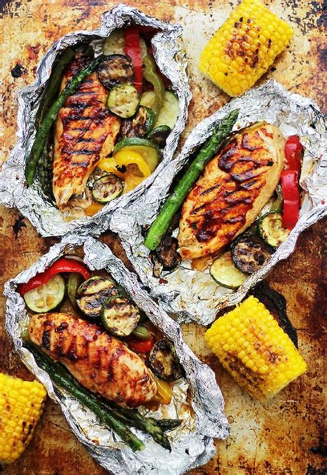 15 Easy Foil Packet Meals Perfect For Campfire Cooking Food Recipes Clean Eating Recipes