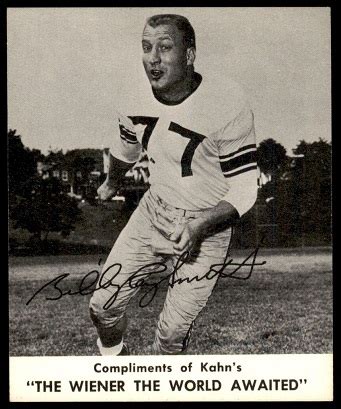 Kahns Football Card Billy Ray Smith