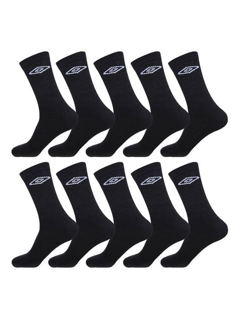 Lot De 10 Paires De Chaussettes Tennis Homme Umbro Noir Kiabi 22 90