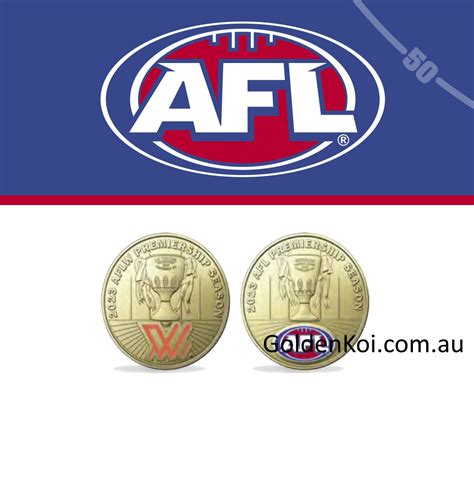 2023 Afl Premiership And Aflw Womens Premiership Cup 1 Coloured Coin