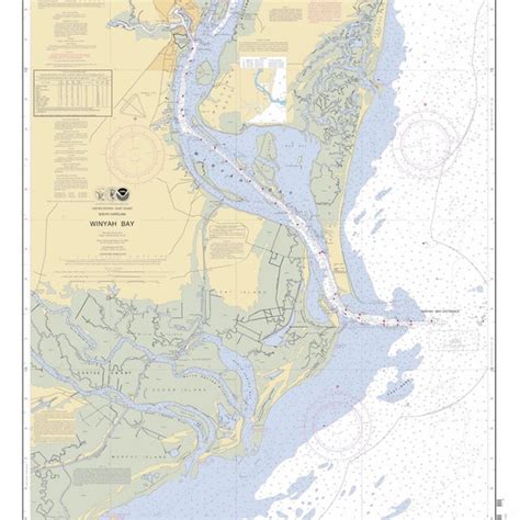 Nautical Chart Winyah Bay Etsy