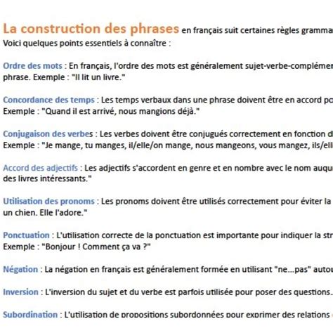 Sec Et Les Types De Phrases